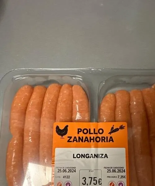 Salchichas pollo y zanahoria