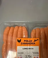 Salchichas pollo y zanahoria