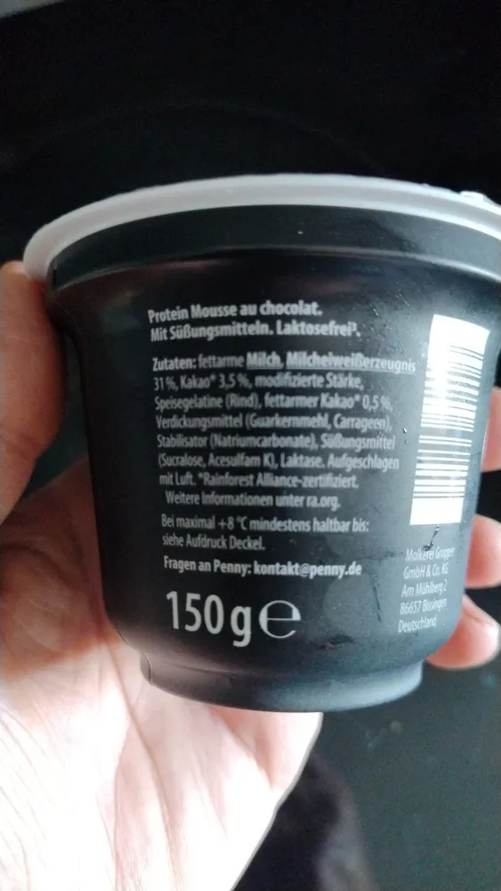 high protein mousse