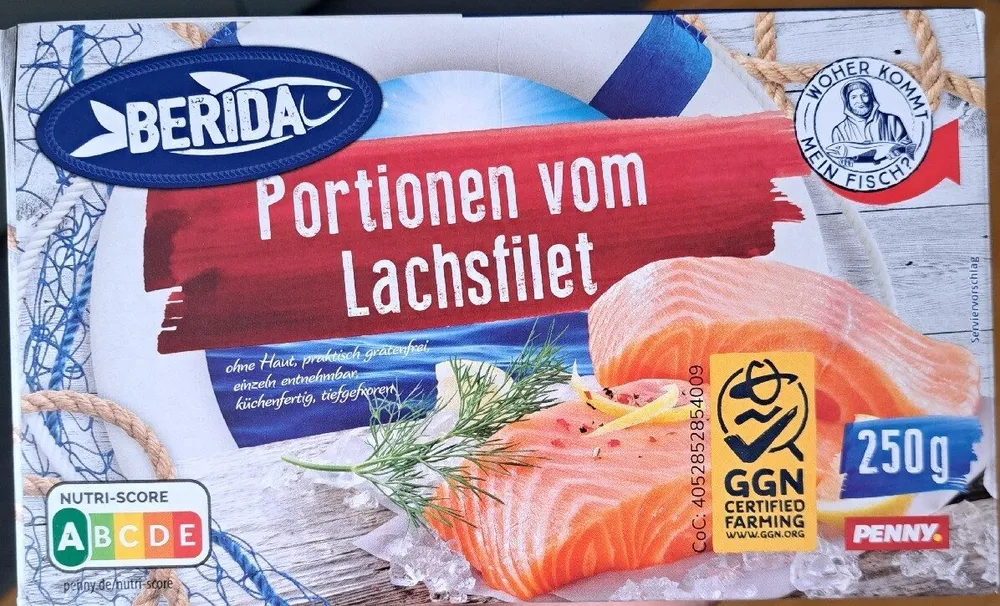 Portionen vom Lachsfilet