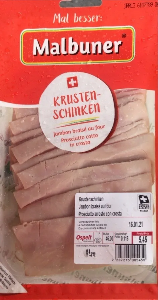 Jambon braisé au four