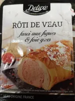Rôti de veau farci aux figues et foie gras