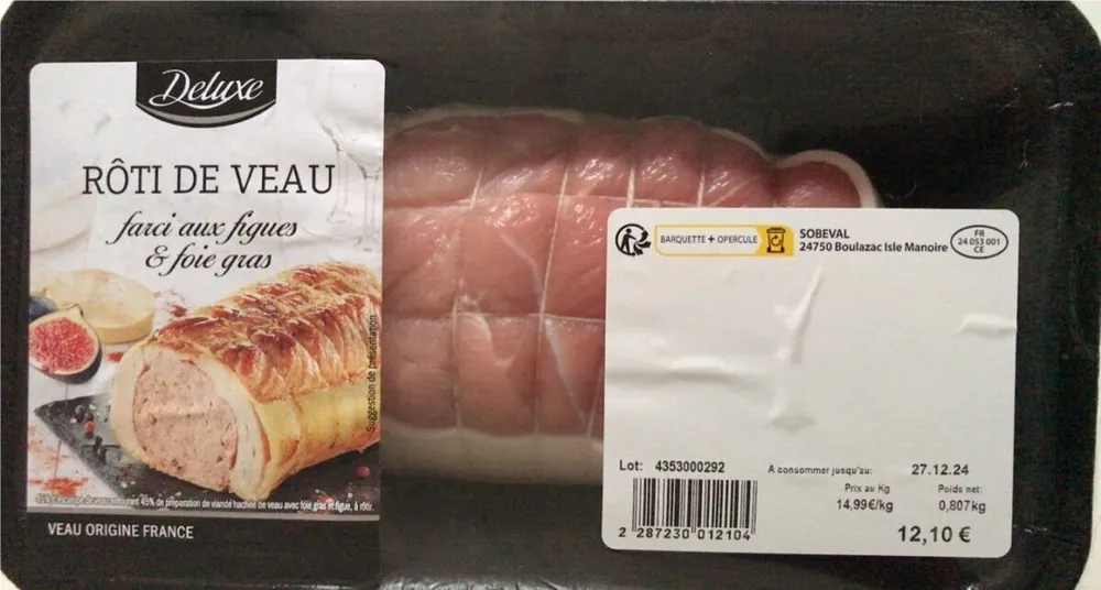 RÔTI DE VEAU farci aux figues & foie gras