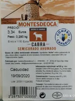Queso cabra semicurado ahumado
