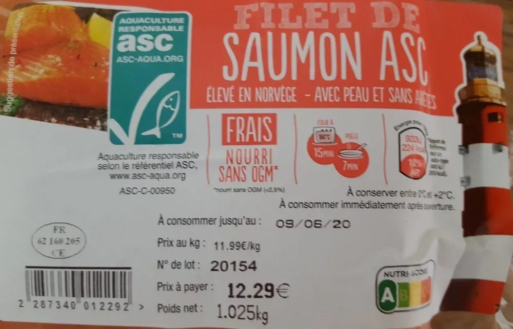 Filet de saumon Asc