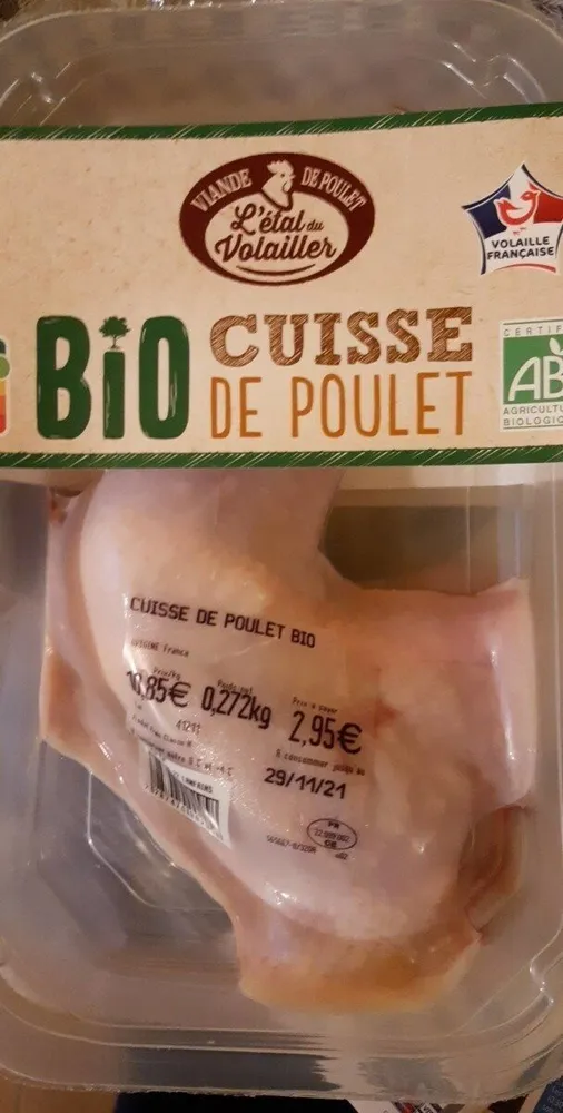 Cuisse de poulet bio