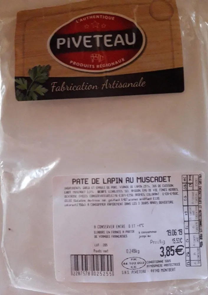 Pâté de lapin au muscadet