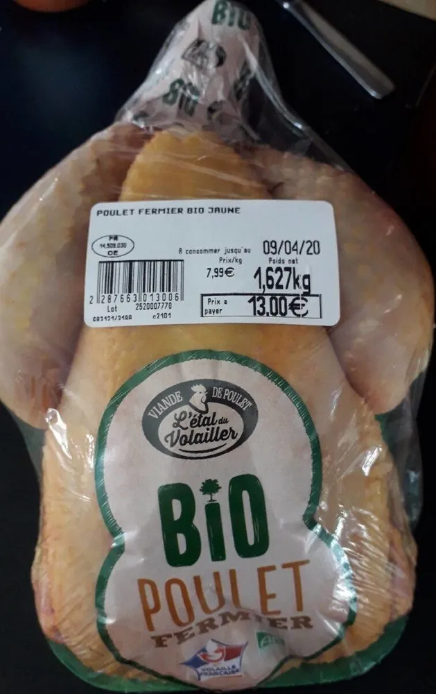 Poulet fermier bio