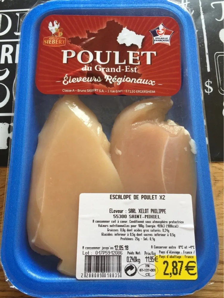 Escalope de poulet