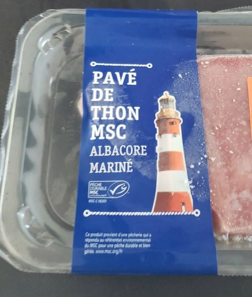Pavé thon albâtre mariné décongelé