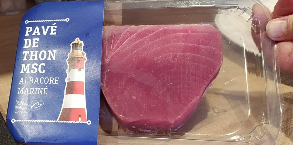 Pavé de thon MSC Albacore mariné