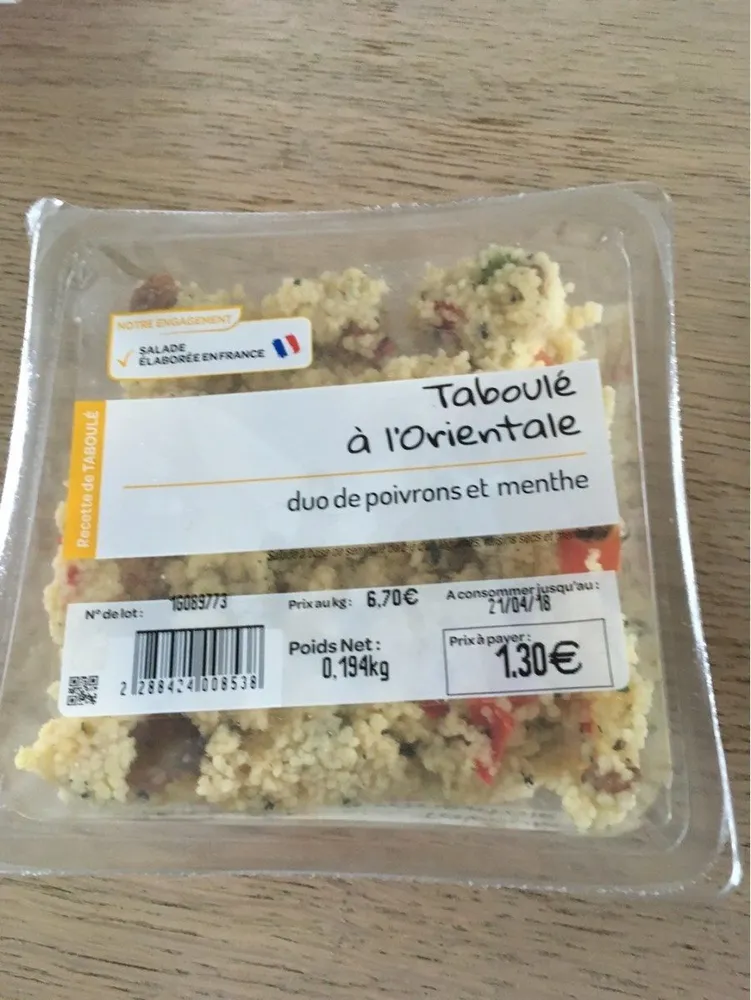 Taboulé à l'orientale