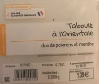 Taboulé à l'orientale