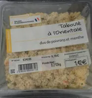 taboulé a l'orientale poivrons et menthe
