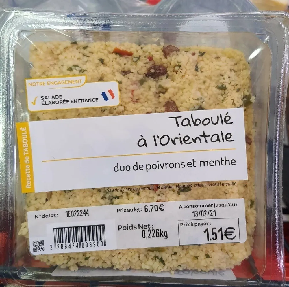 Taboule à l'orientale
