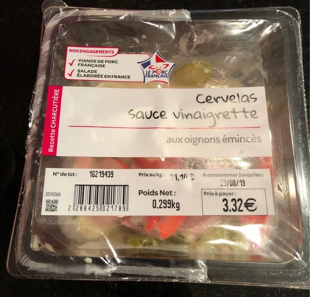 Cervelas sauce vinaigrette