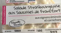 Salade strasbourgeoise aux saucisses de Francfort