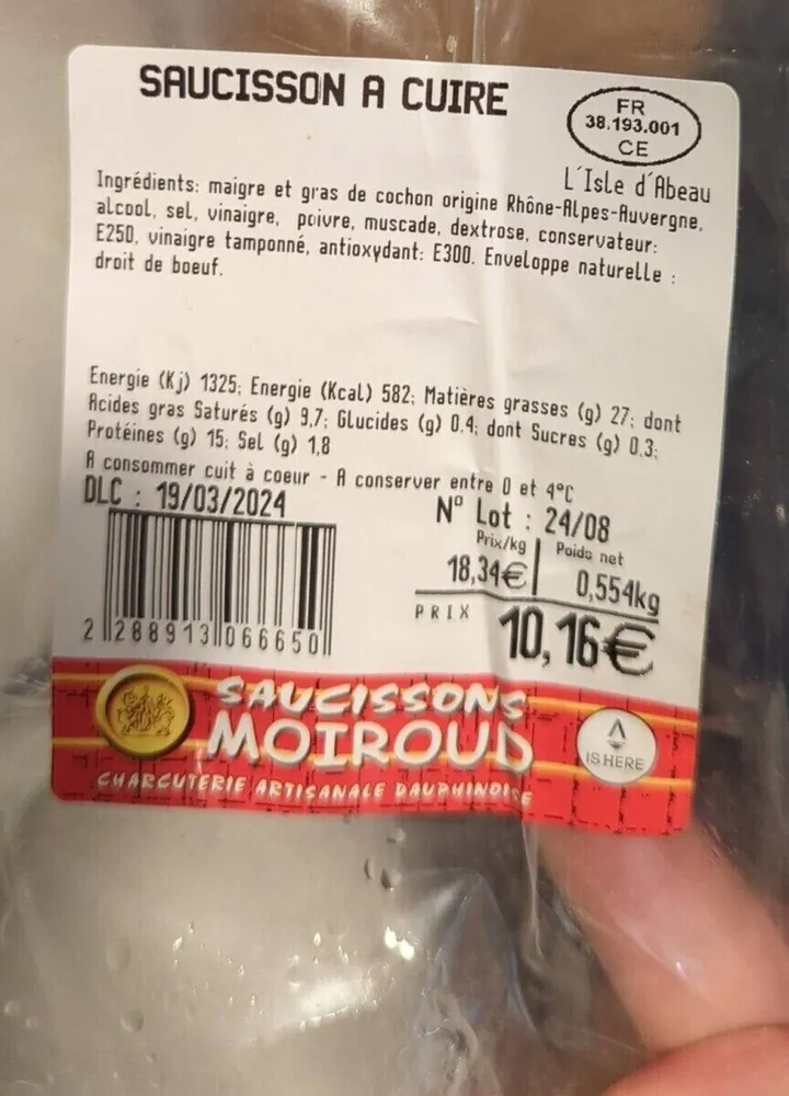 Saucisson à cuire