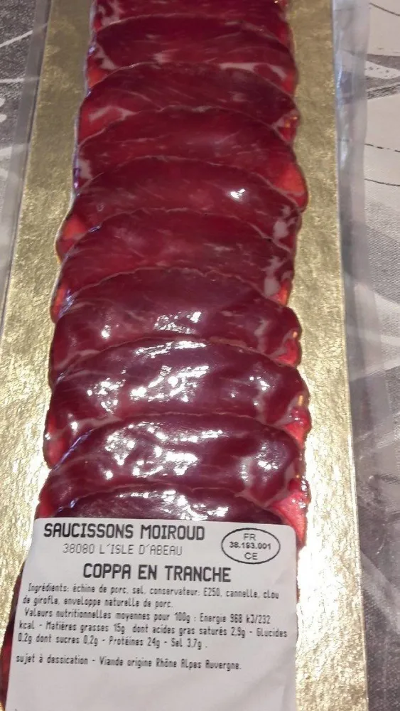 Coppa en tranches