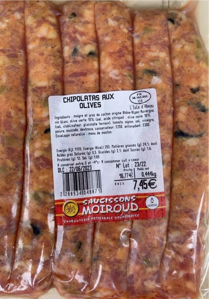 Chipolatas aux olives