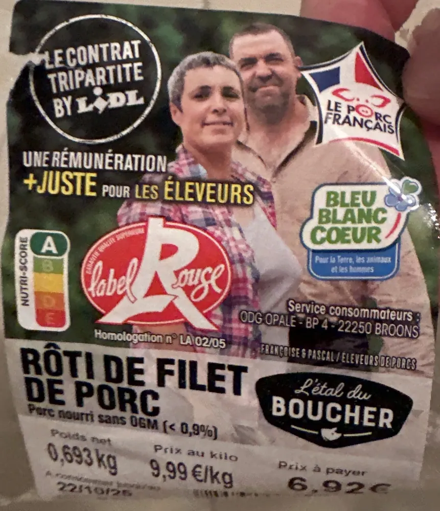 Rôti de filet de porc