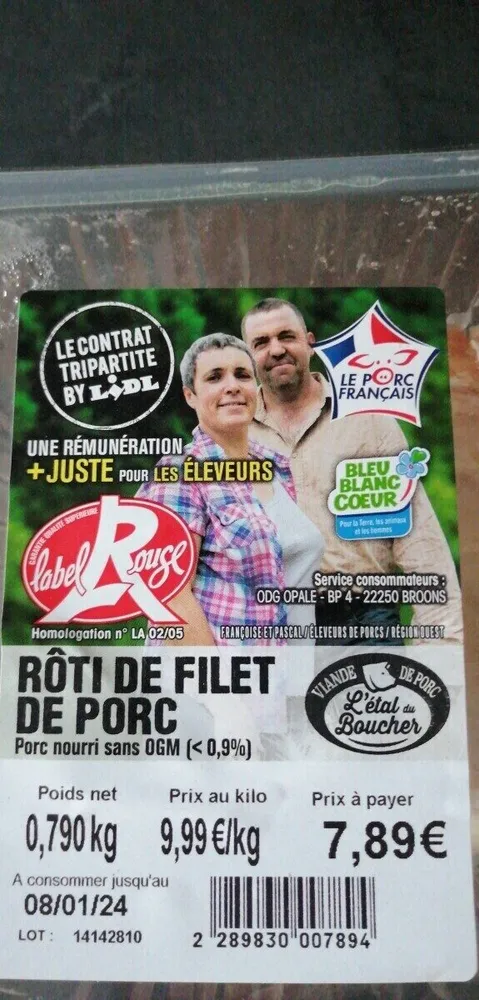 Rôti de filet de porc