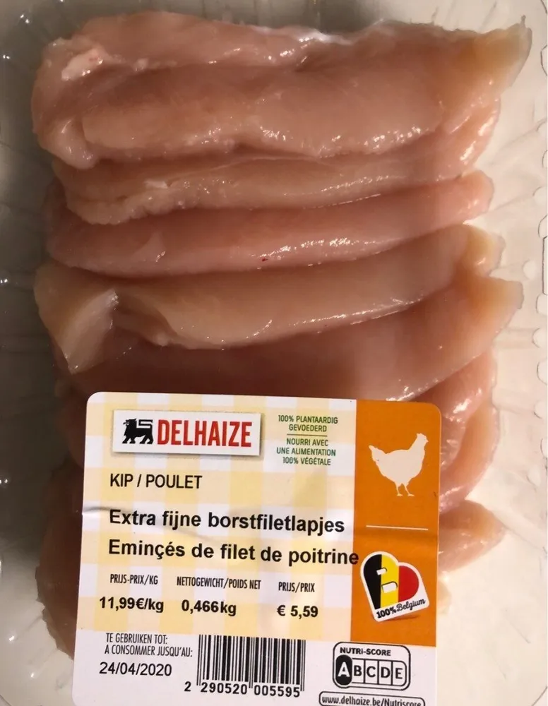 Eminçés de filet de poitrine