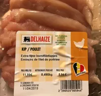Emincés de filet de poitrine de poulet
