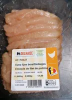 Émincés de filet de poitrine de poulet