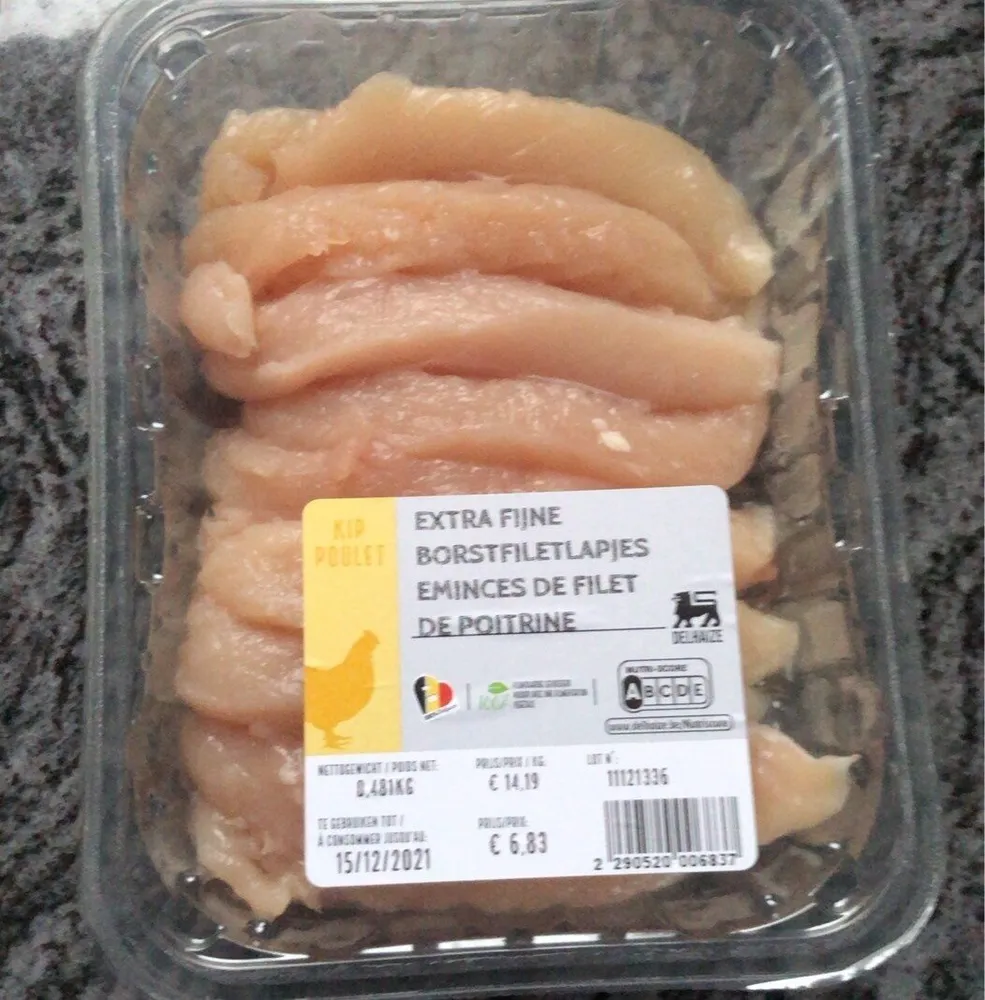 Eminces de filet de poitrine