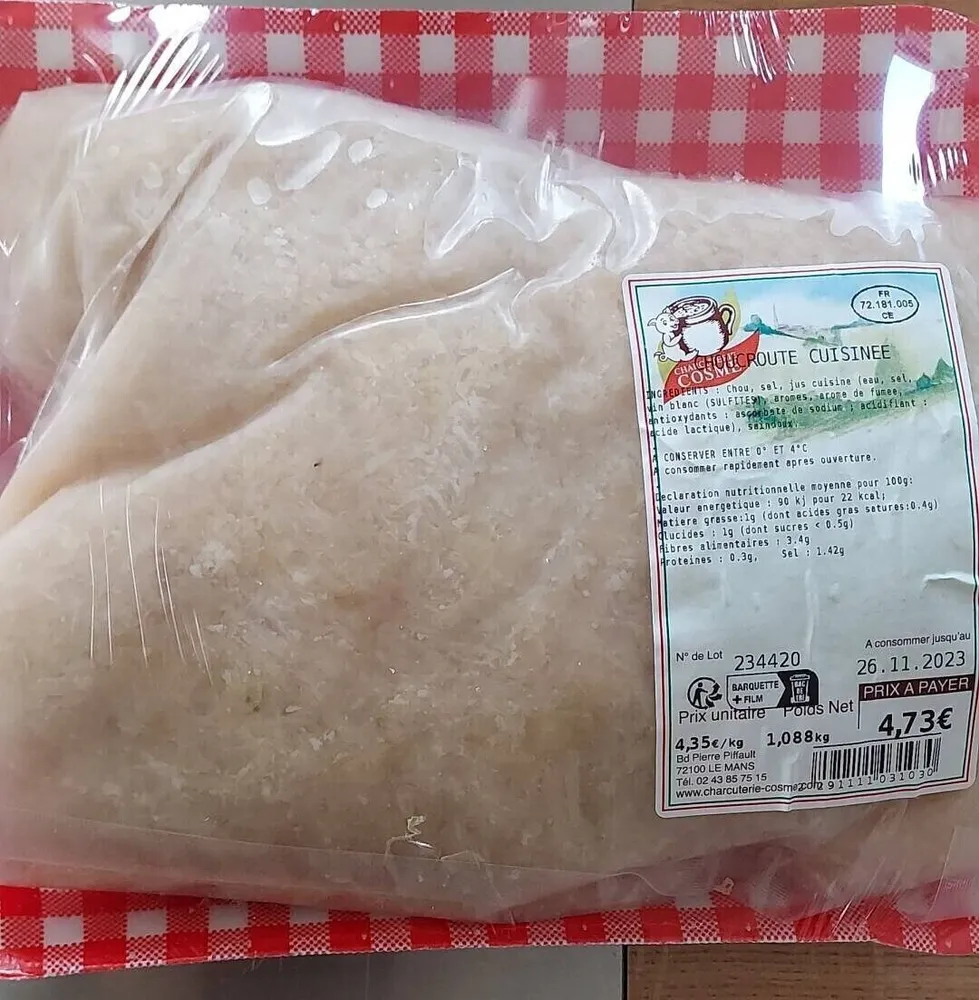 Choucroute cuisinée