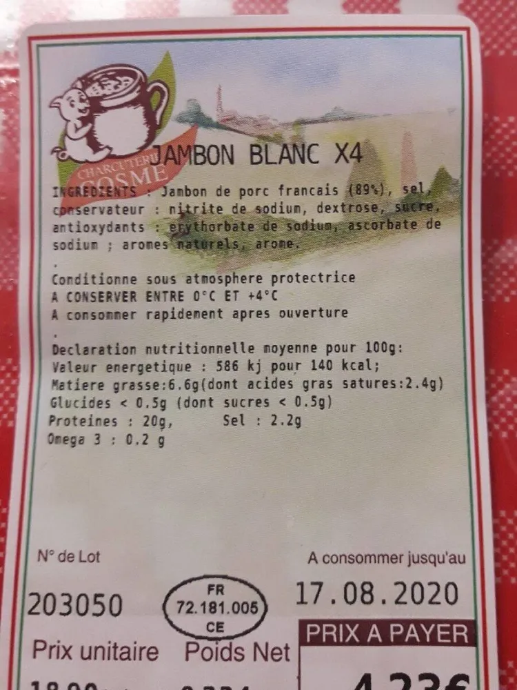Jambon blanc