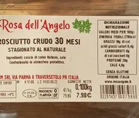 Prosciutto crudo