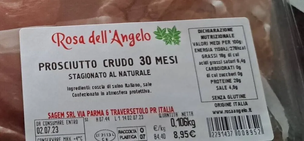 Prosciutto crudo
