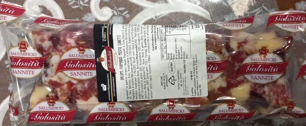 Salumi formaggi misto cubetti