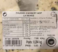 Fourme d' Ambert aop