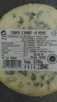 Fourme d'ambert la memee