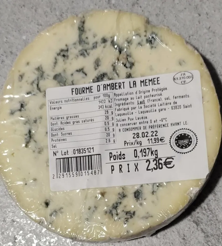 Fourme d'Ambert La Memee