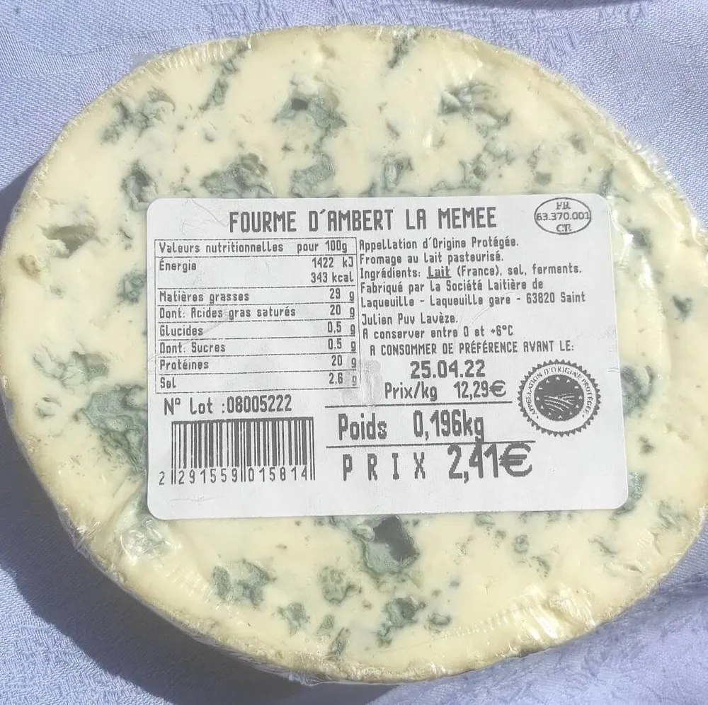 Fourme d'Ambert la memee