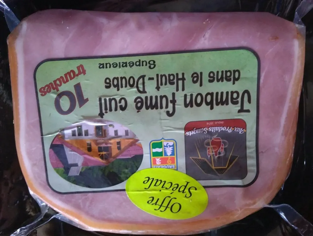Jambon fumé cuit 10 tranches