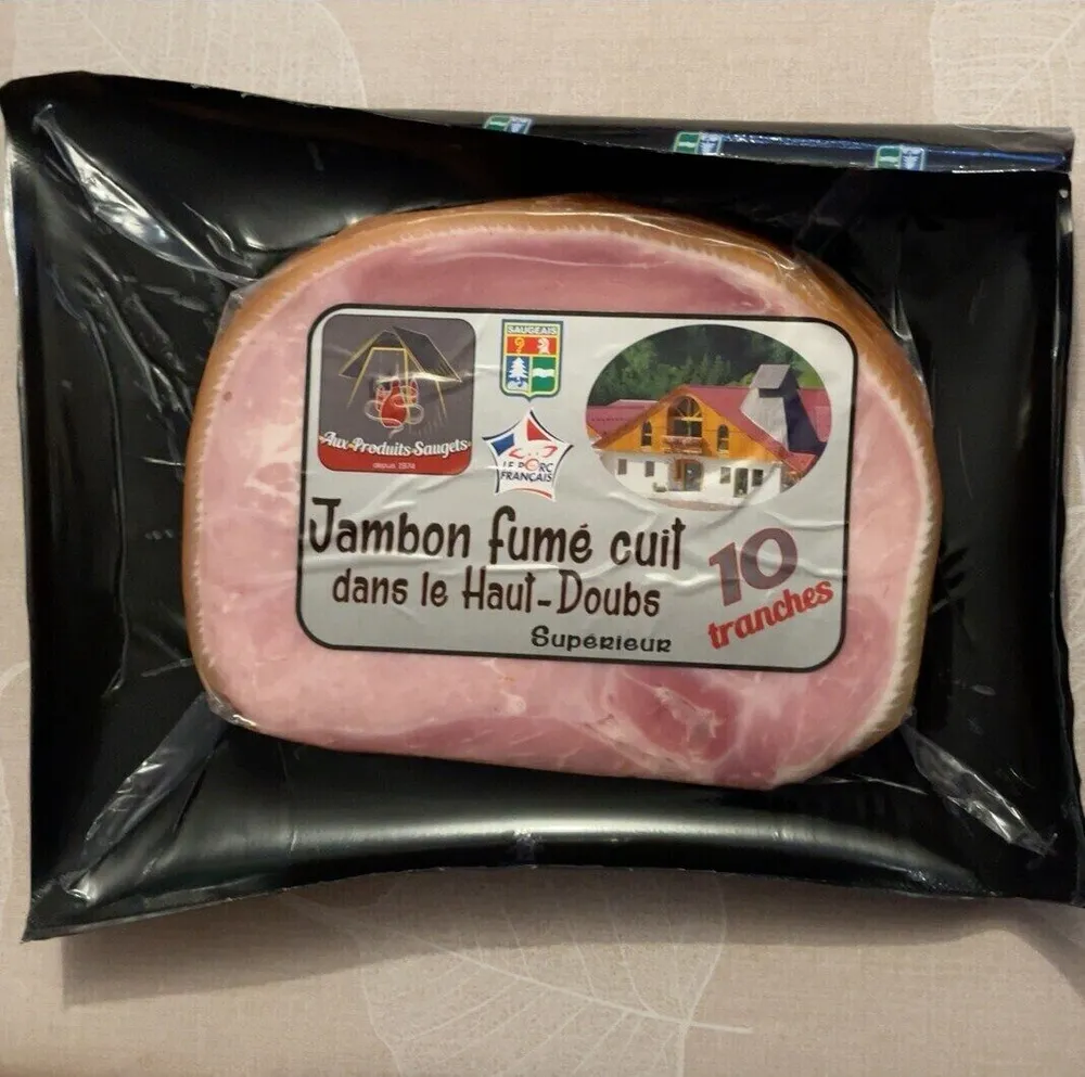 Jambon superieur fume cuit dans le Haut Doubs