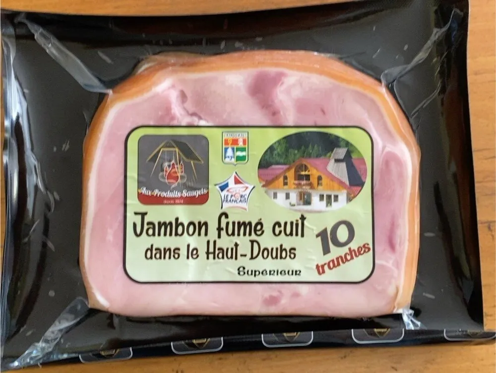 Jambon fumé cuit dans le Haut-Doubs