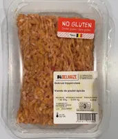 Viande de poulet épicée