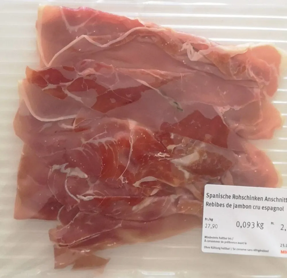 Rebibes de jambon cru espagnol