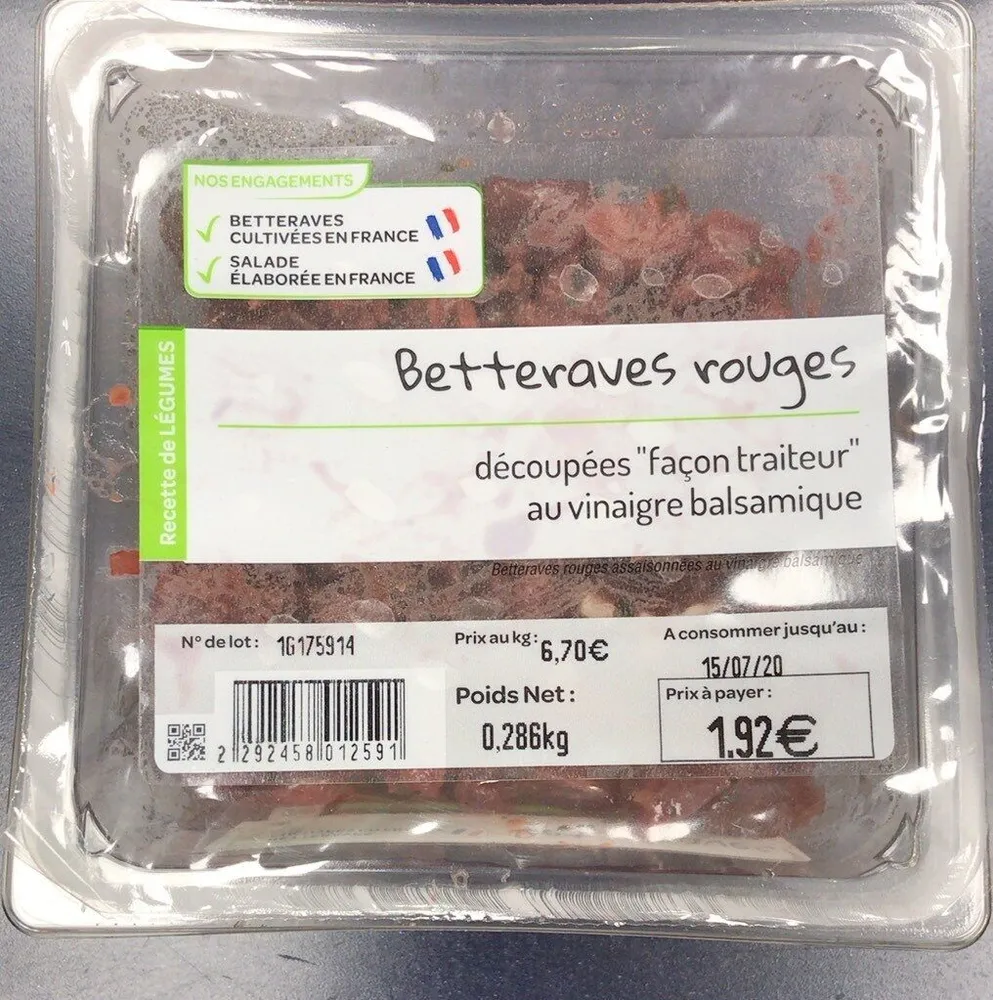 Bettraves rouges