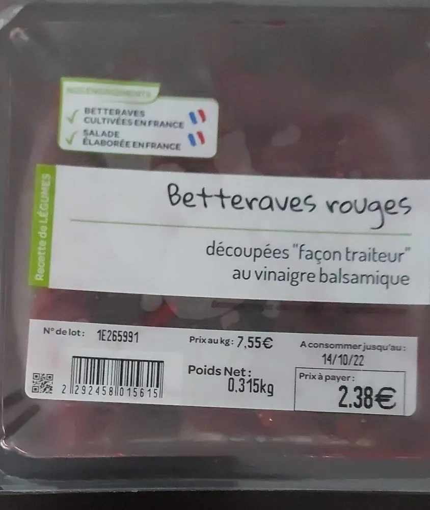 Betteraves rouges