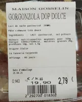 Gorgonzola Dop dolce
