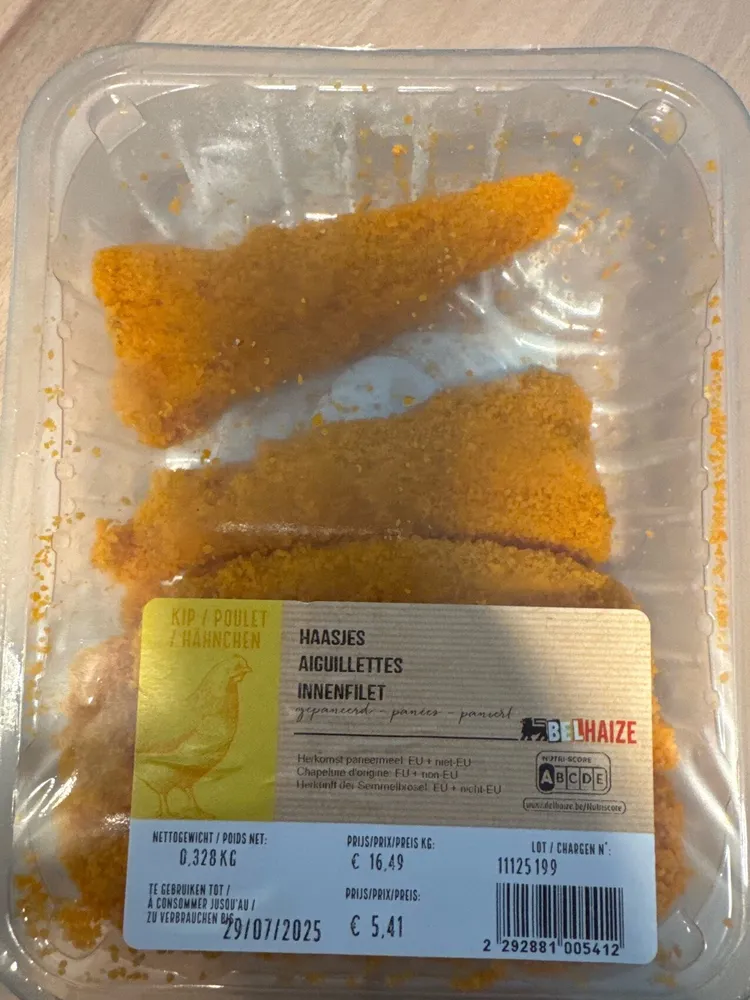 Breaded Chicken Fillet Stripes