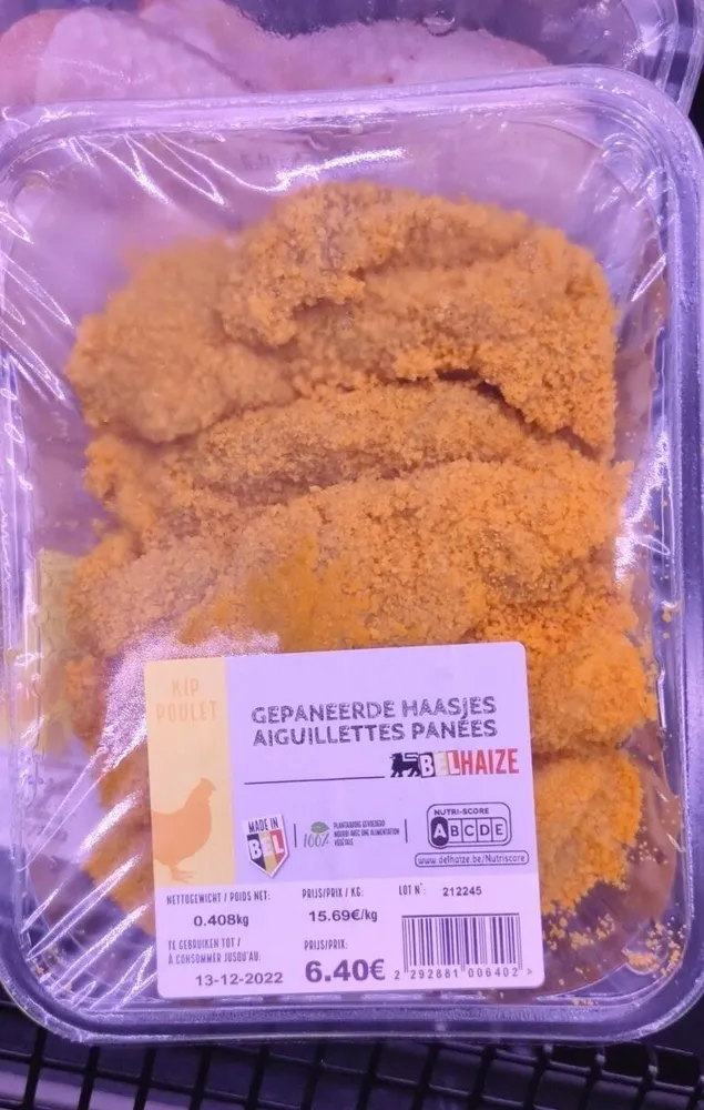 Aiguillettes paneés