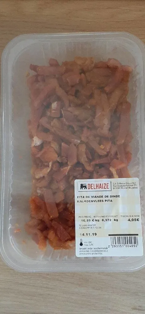 Pita de viande de dinde